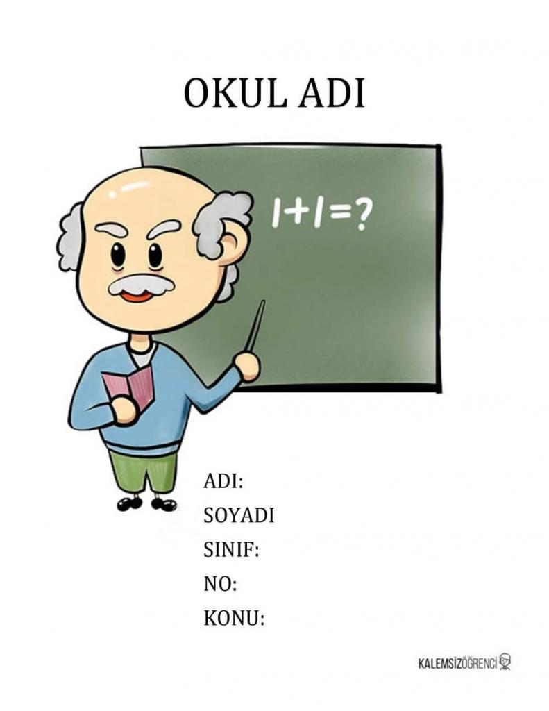 Proje kapakları matematik