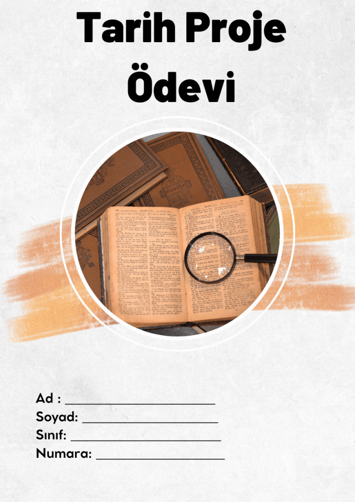 Tarih proje ödevi kapakları