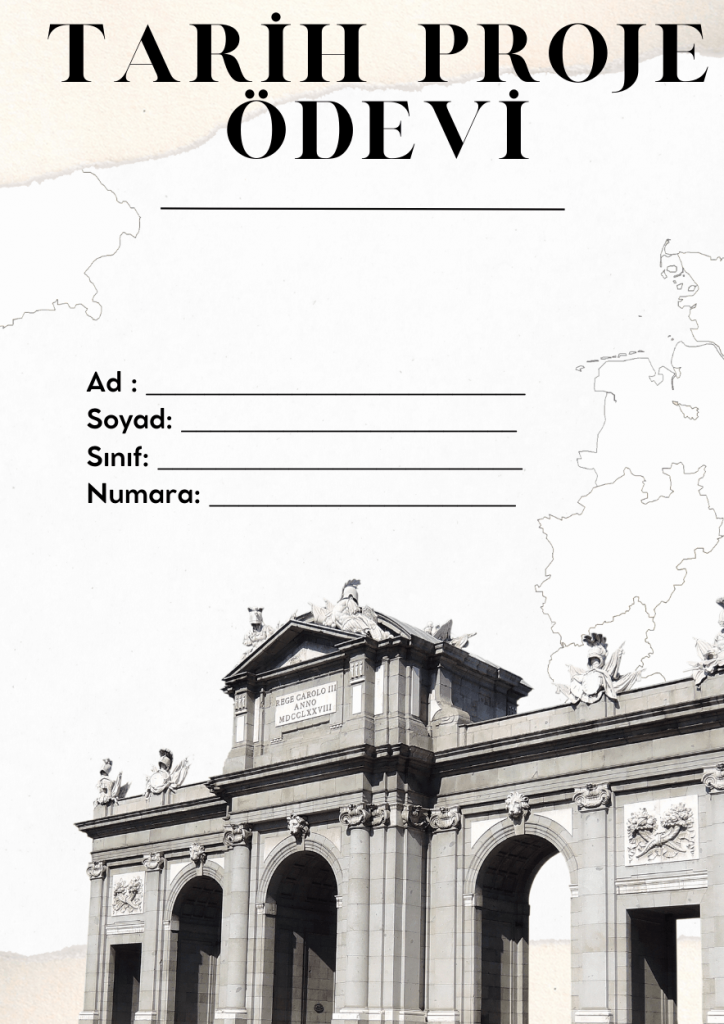 Tarih proje ödevi kapakları